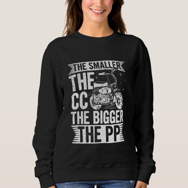 Mindre CC Bigger PP - Minicycle Rider T Shirt (Framsida)