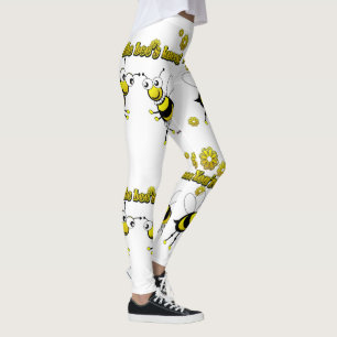 Mindre du är Bes Knees som dansar bin Leggings