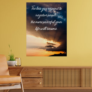Mindre du svarar på negativa människor citat solne poster