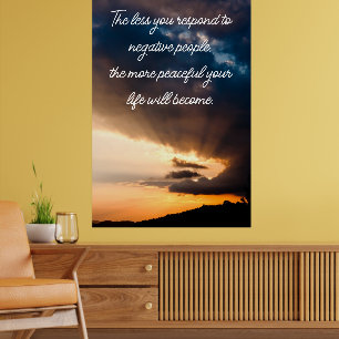 Mindre du svarar på negativa människor citat solne poster