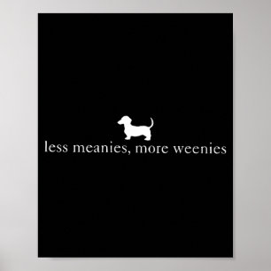 Mindre elaka fler korvar Rolig Dachshund Hund Poster