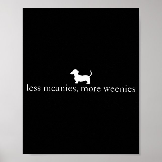 Mindre elaka fler korvar Rolig Dachshund Hund Poster (Framsidan)