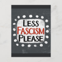 Mindre fascism, vykort