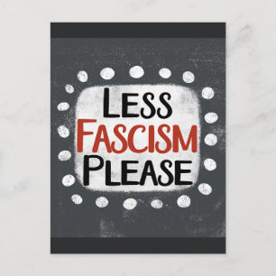 Mindre fascism, vykort