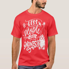 Mindre folk fler tomtar - söta tomtar jul t shirt
