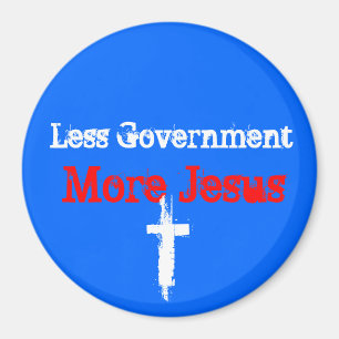 Mindre Gov't_More Jesus_Car magnet