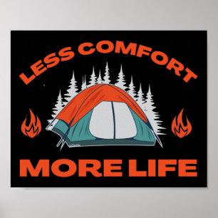 MINDRE KOMFORT MER LIVSKAMP resa Poster