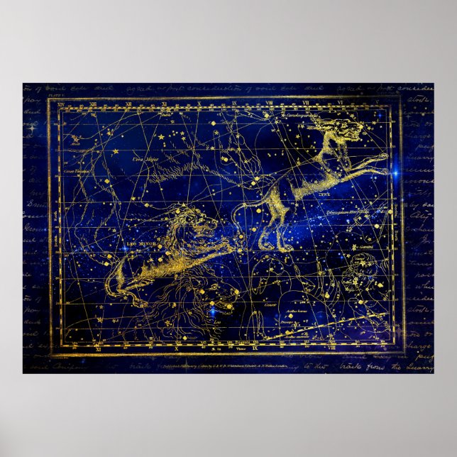 mindre konstellation poster (Framsidan)