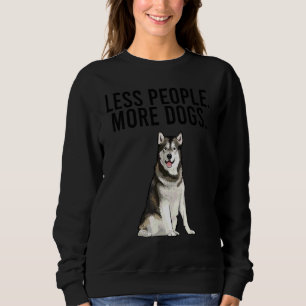 Mindre Människor Fler Hundar Alaskan Malamute Int T Shirt