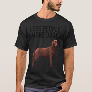 Mindre Människor Fler Hundar Brun Labrador Retriev T Shirt