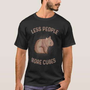 Mindre människor - fler kubaner citerar en kvinnli t shirt