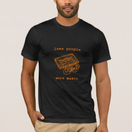Mindre Människor Mer Musik Retro Kassettradio T Shirt