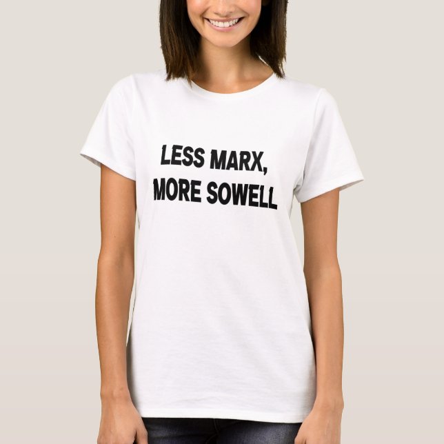 mindre marx mer soligt t shirt (Framsida)