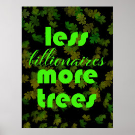 Mindre miljarder fler Träd Poster