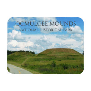 Mindre och Underbarare Temple Mounds, Ocmulgee Mou Magnet