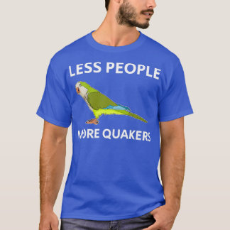 Mindre Parakeet Älskare Quaker Parrot-design T Shirt