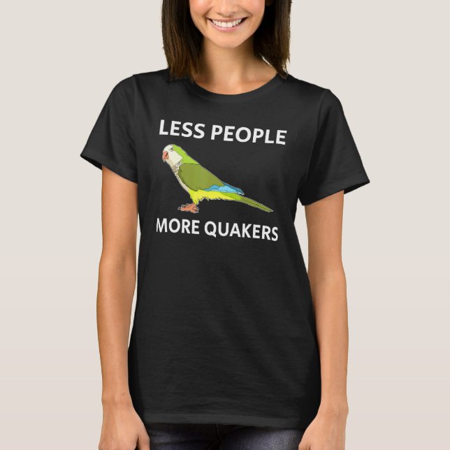 Mindre Parakeet Quaker Parrot T Shirt (Framsida)