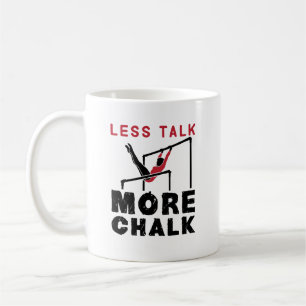 Mindre prat mer kritgymnastik kaffemugg