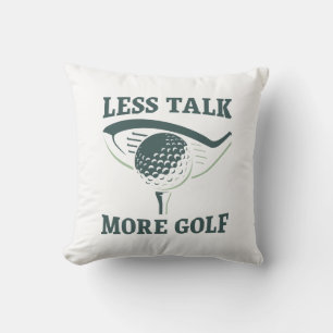 Mindre prata mer Golf Kudde