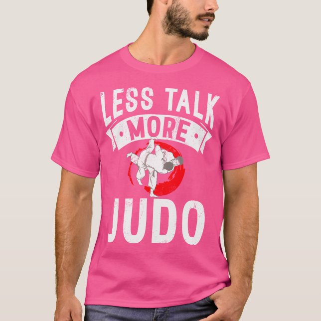 Mindre prata mer Judo T Shirt (Framsida)