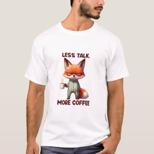 Mindre prata mer kaffefox t shirt