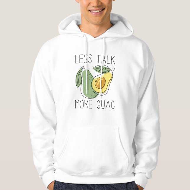 Mindre prata mer om Guac Hoodie (Framsida)