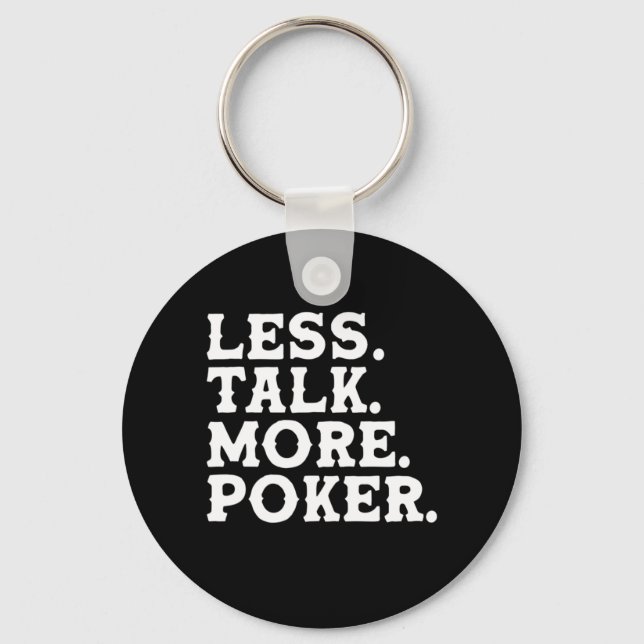 Mindre prata mer Poker Nyckelring (Framsida)