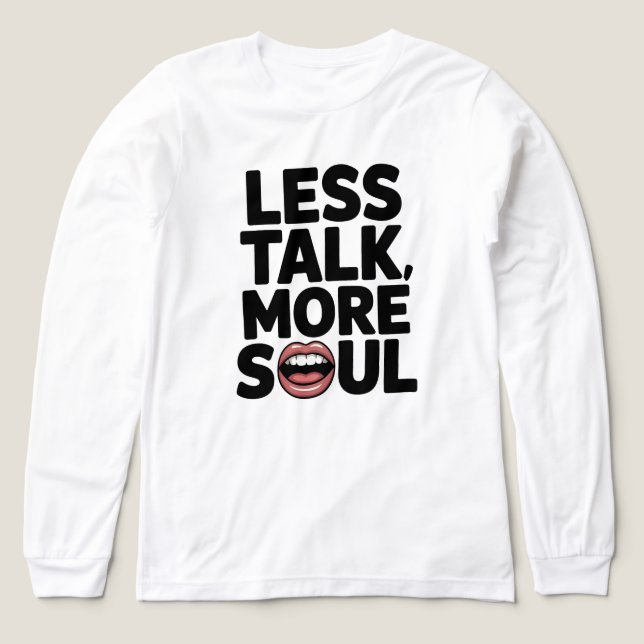 Mindre prata mer sjabbig inspirerande offertkonst t shirt (Design framsida)