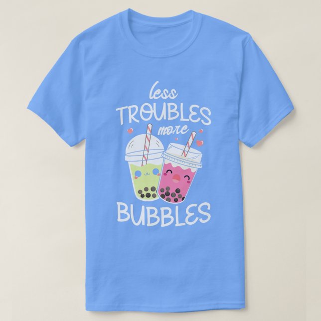 Mindre problem med fler bubblor Boba Fläkt Funny B T Shirt (Design framsida)