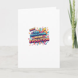 Mindre resolution, mer evolution: det nya året 202 helgkort
