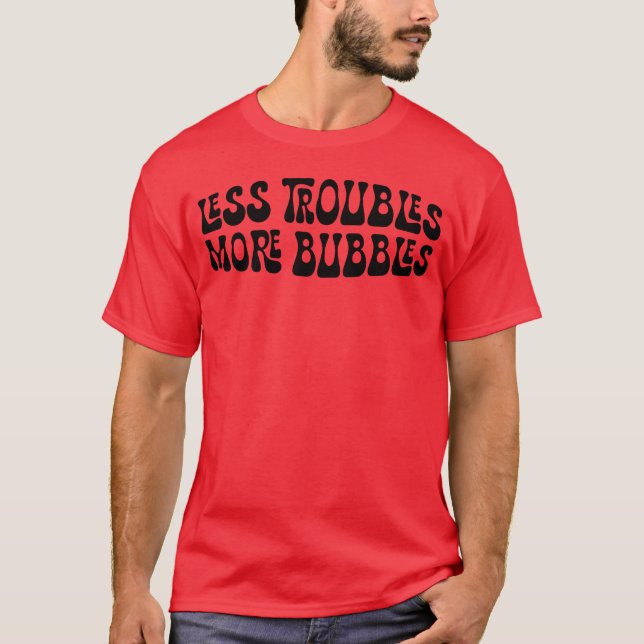 Mindre rubel Mer bubbel vintage T Shirt (Framsida)