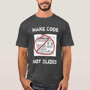 Mindre Slideware mer software Tee Shirt