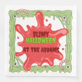 Mindre Slimy Halloween Pappersservett