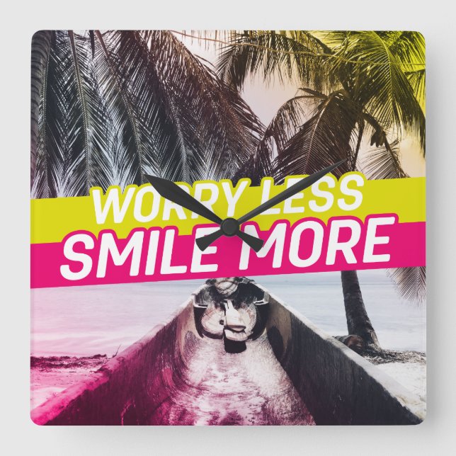 Mindre, Smilt mer Fyrkantig Klocka (Framsida)