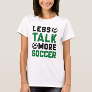 Mindre snack mer än fotboll t shirt