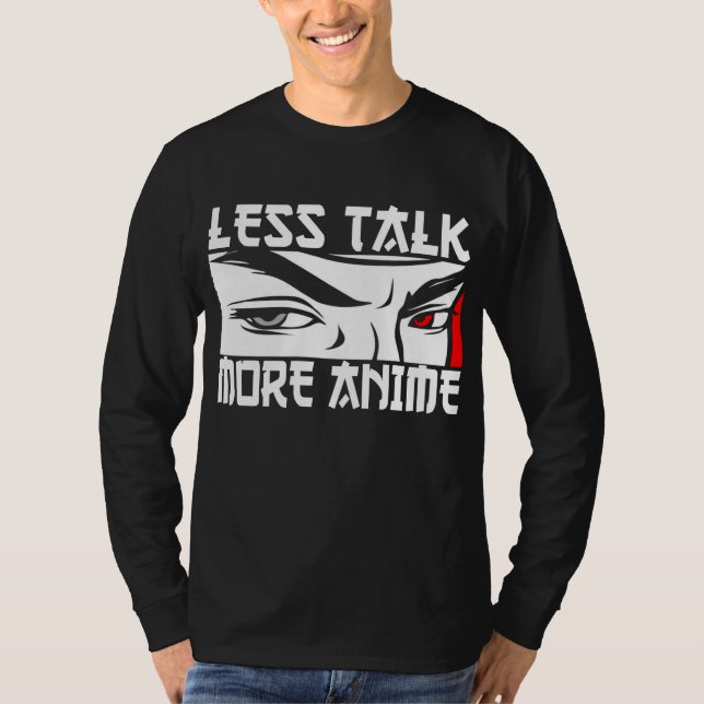 Mindre Snack Mer Anime - Rolig Anime T-Shirt (Framsida)