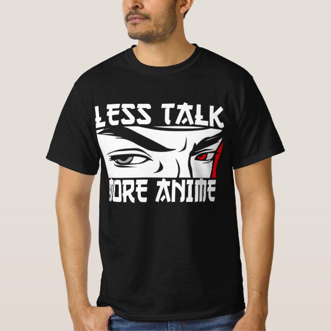 Mindre snack mer anime - Rollig Anime T-Shirt (Framsida)