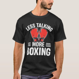 Mindre Snack Mer Boxning Motiverande Design T Shirt