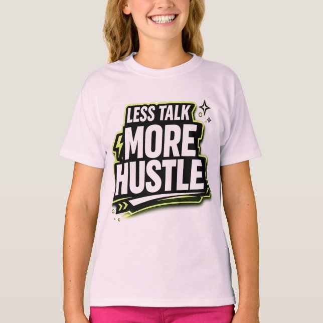 Mindre snack, mer flit Motivationell T Shirt (Framsida)
