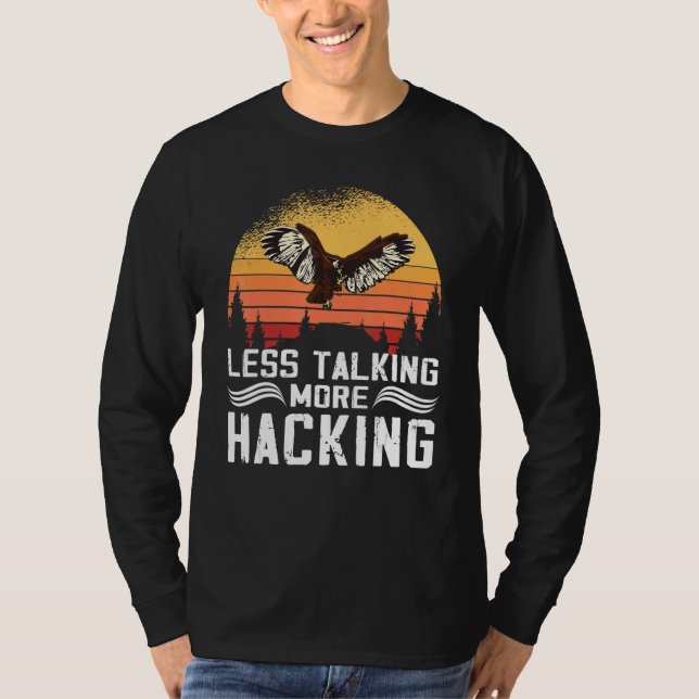 Mindre snack mer hacking solnedgång Falkenerare Fa T Shirt (Framsida)