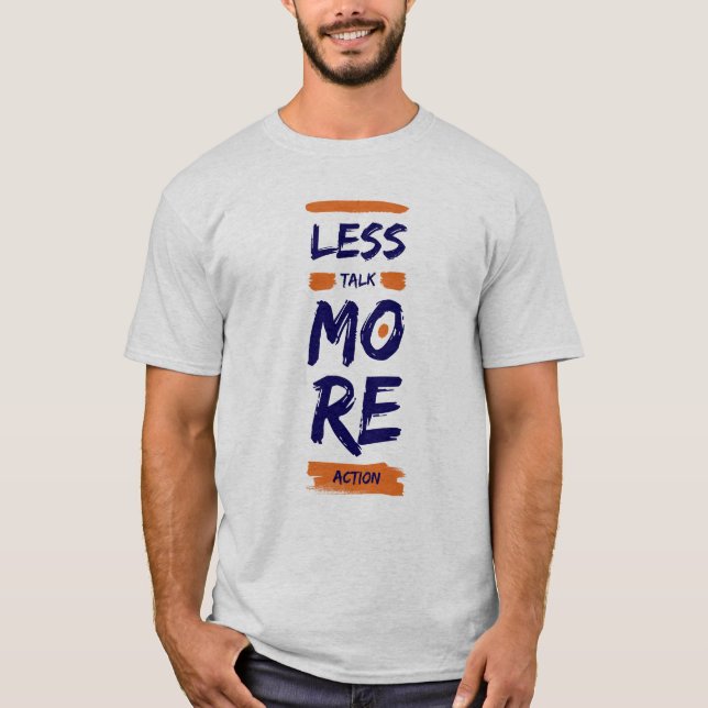 Mindre snack, mer handling t shirt (Framsida)
