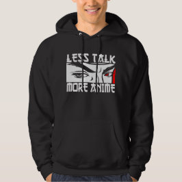 Mindre sno mer anime - roligt Anime Hoodie