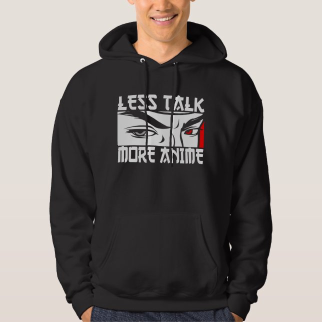 Mindre sno mer anime - roligt Anime  Hoodie (Framsida)