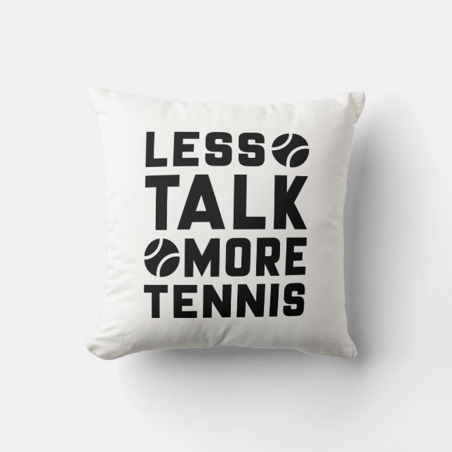 Mindre Talk More Tennis Kudde (Framsida)