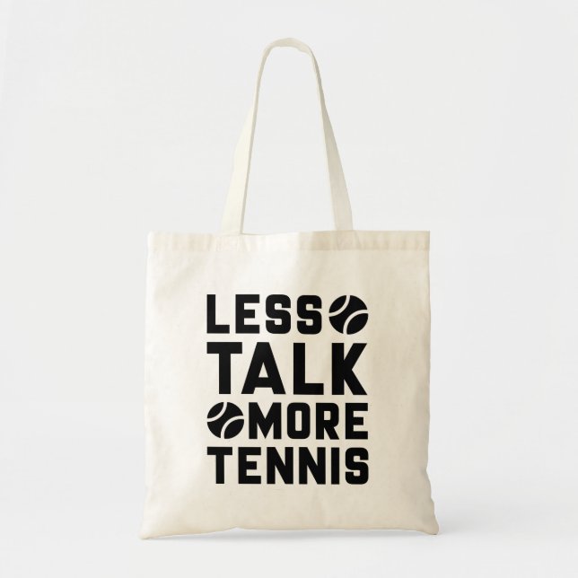 Mindre Talk More Tennis Tygkasse (Framsidan)
