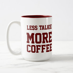 Mindre talkie MER KAFFE Två-Tonad Mugg
