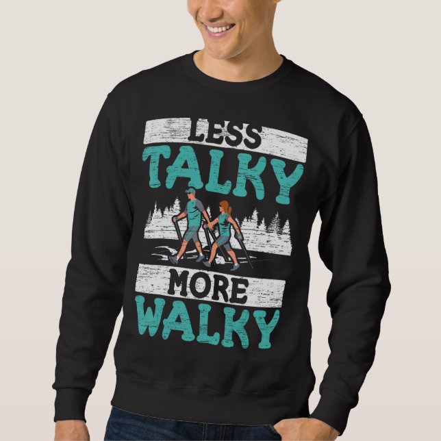 Mindre Talky More Walky Walker Cardio Fitness Exer Lång Ärmad Tröja (Framsida)