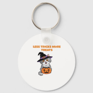 Mindre tricks fler godsaker Halloween-present Klas Nyckelring