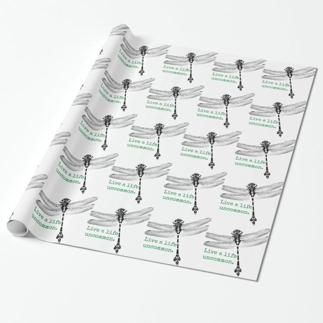Mindre vanlig Dragonfly Presentpapper (Utrullad)