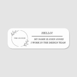 Mindre vanlig klassisk Namn bricka Namnbricka